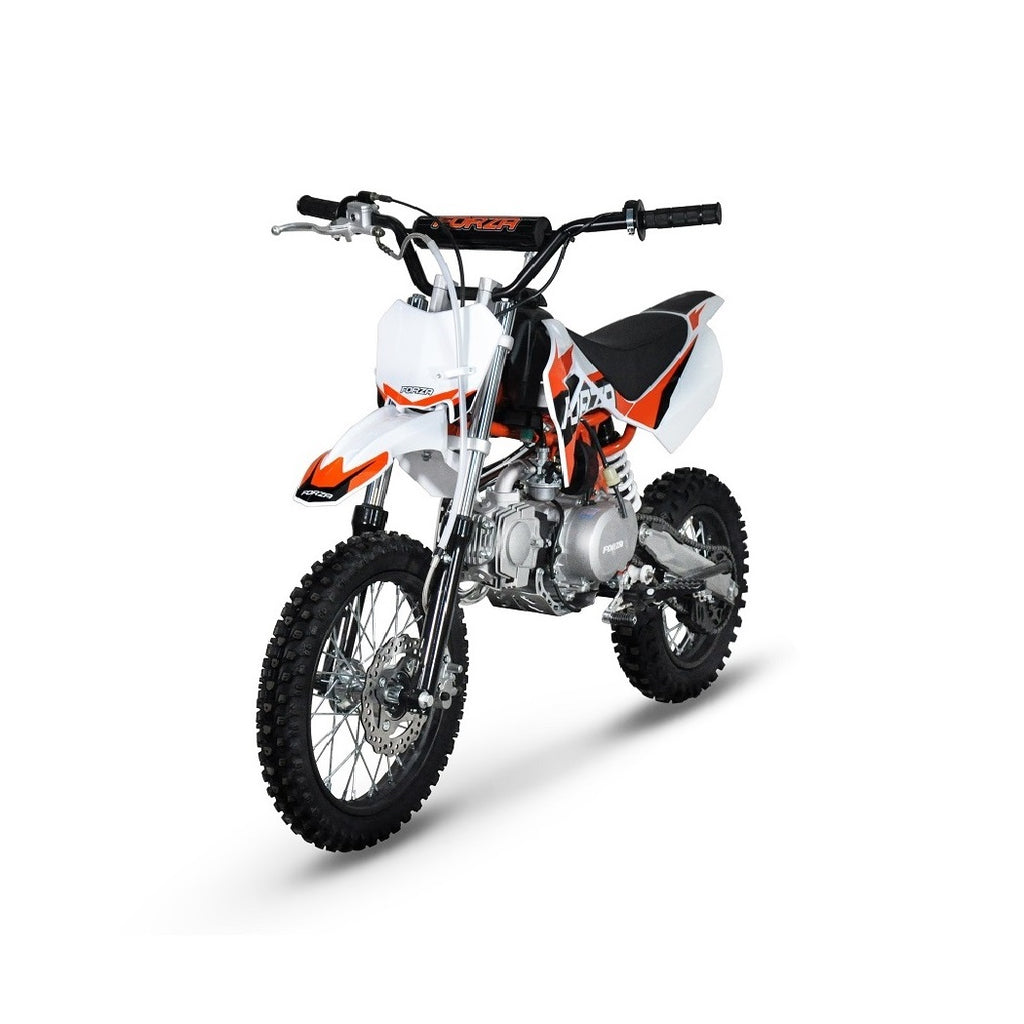 110cc Dirt Bike Trail Pit Bike Motor Electric Start Semi Auto Junior Bike  Orange 