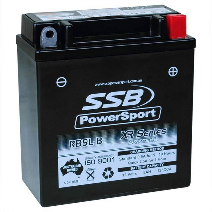 **SSB Motorcycle And Powersports Battery - RB5L-B (YB5L-B)