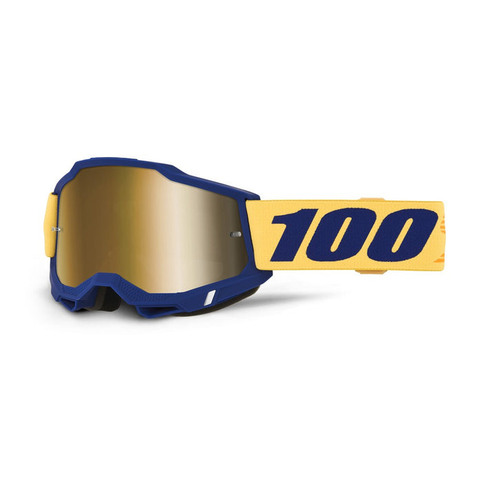 **100% Accuri 2 Adult MX Goggle Desoto w True Gold Mirror Lens