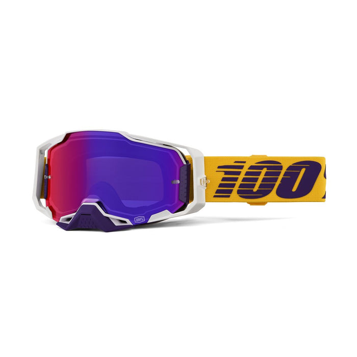 **100% Armega Adult MX Goggle Difenbak w Purple Mirror Lens