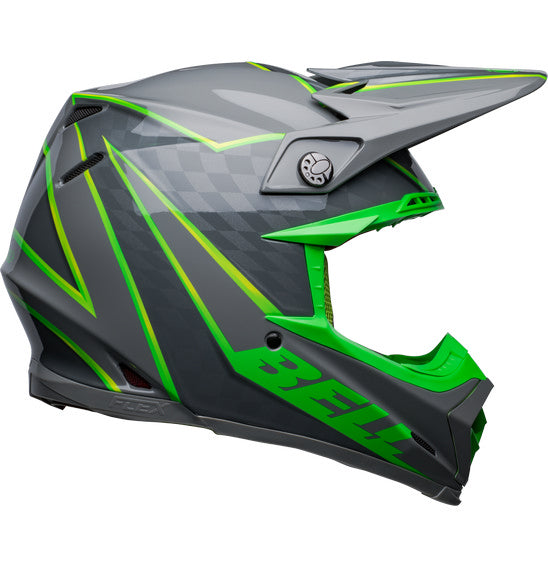 **BELL Moto-9S FLEX Sprite Gloss Grey/Green