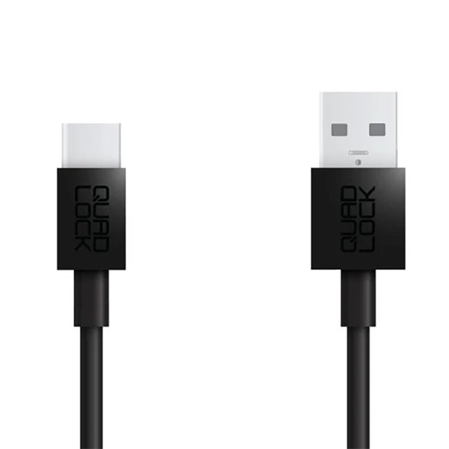 **QUAD LOCK USB-A to USB-C Cable 20cm