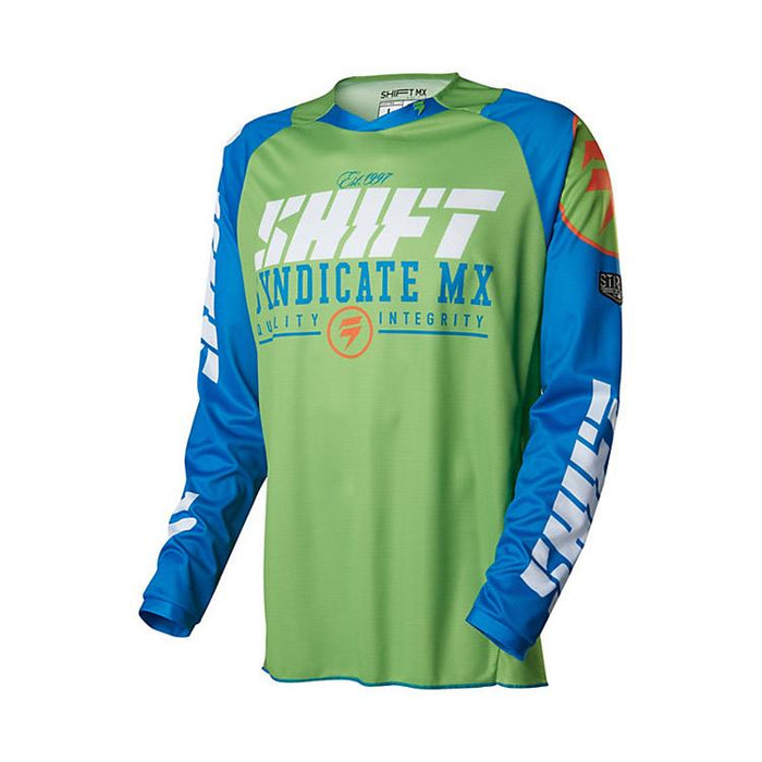 SHIFT STRIKE Adult MX Jersey - Blue/Green