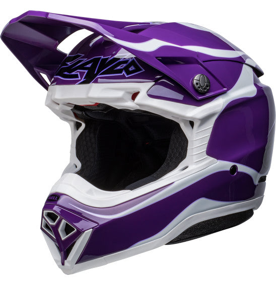 **BELL Moto-10 SPHERICAL Slayco LE Purple/White