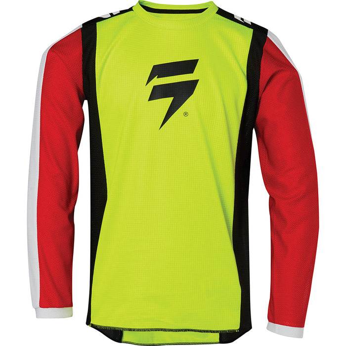 SHIFT WHIT3 RACE Youth MX Jersey - Flo Yellow