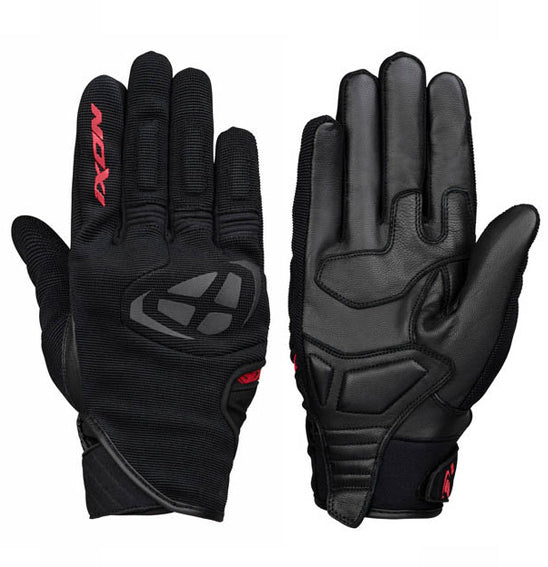 IXON MIG Lightweight Roadster Adult Gloves - Black/Red