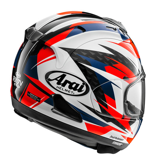 **Arai RX-7V EVO Adult Road Helmet (made in Japan) - Rush Red