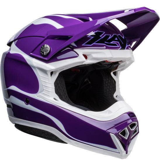 **BELL Moto-10 SPHERICAL Slayco LE Purple/White