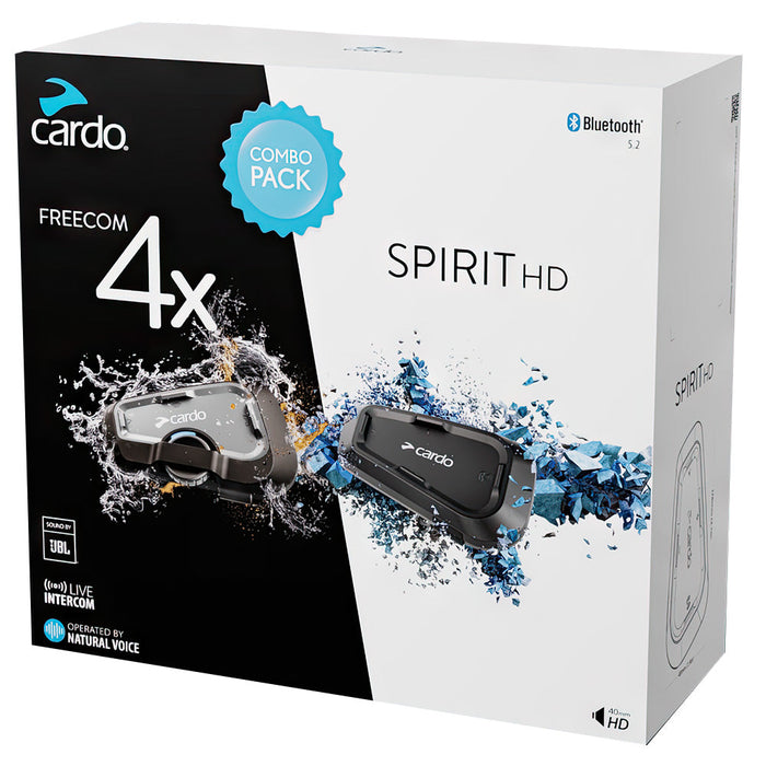 **Cardo FREECOM 4X & SPIRIT HD - Combo Pack