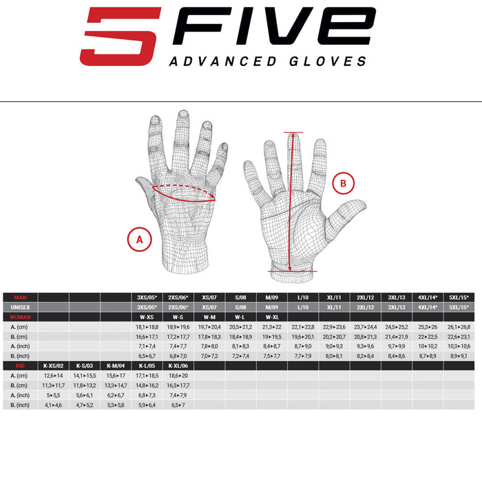 **FIVE GT1 EVO GTX Adult Gloves