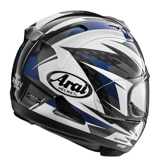 **Arai RX-7V EVO Adult Road Helmet (made in Japan) - Rush Blue
