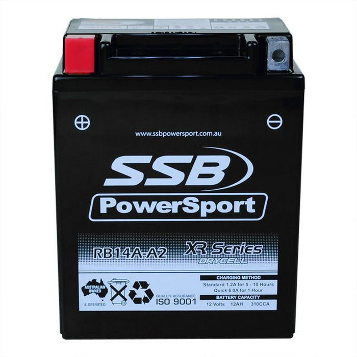 **SSB Motorcycle And Powersports Battery - RB14A-A2 (YB14A-A2)