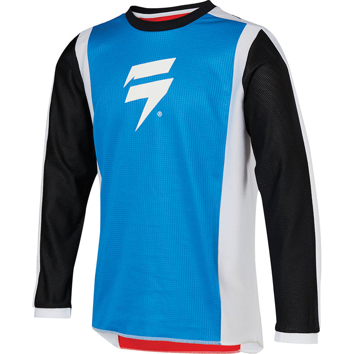 SHIFT WHIT3 RACE Youth MX Jersey - White/Red/Blue