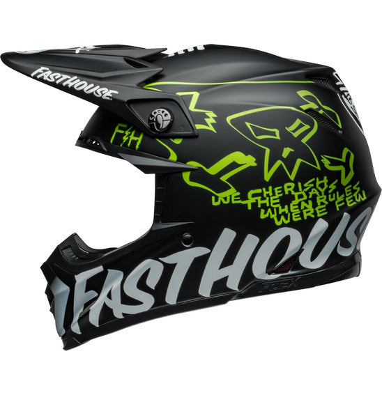 **BELL Moto-9S FLEX Fasthouse MC Core Matte Black/Yellow