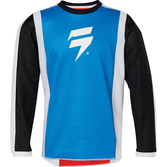SHIFT WHIT3 RACE Youth MX Jersey - White/Red/Blue