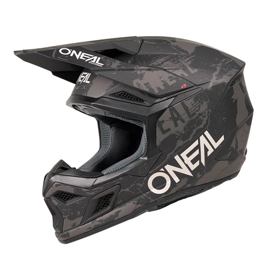 O'Neal 2027 3SRS ACID Adult MX Helmet - Black/Grey