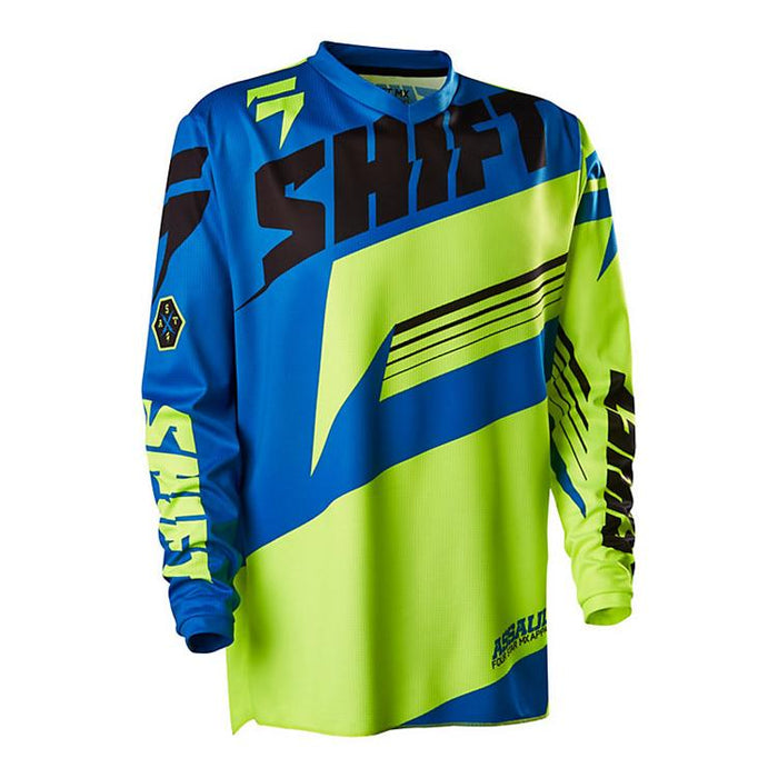 SHIFT ASSAULT Adult MX Jersey - Yellow/Blue