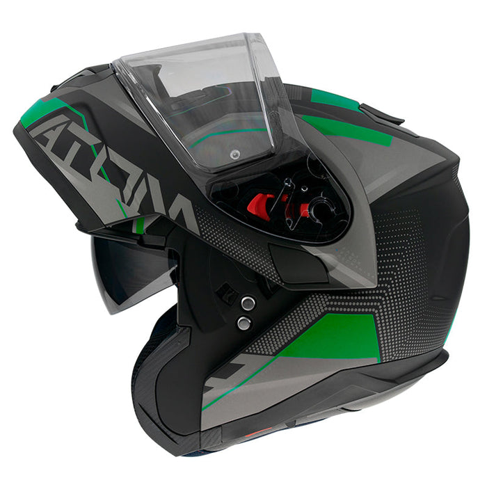 MT ATOM SV Road Helmet - Matt Black/Flo Green - M