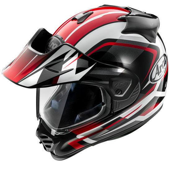**Arai TOUR-X5 Discovery Adult Adventure Helmet (made in Japan) - Discovery Red