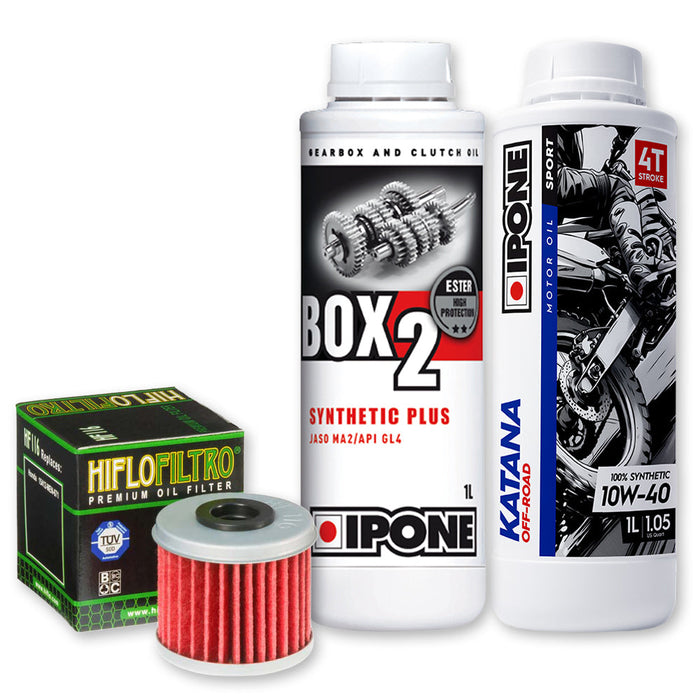 **IPONE & HIFLO Oil Change Kit - Honda