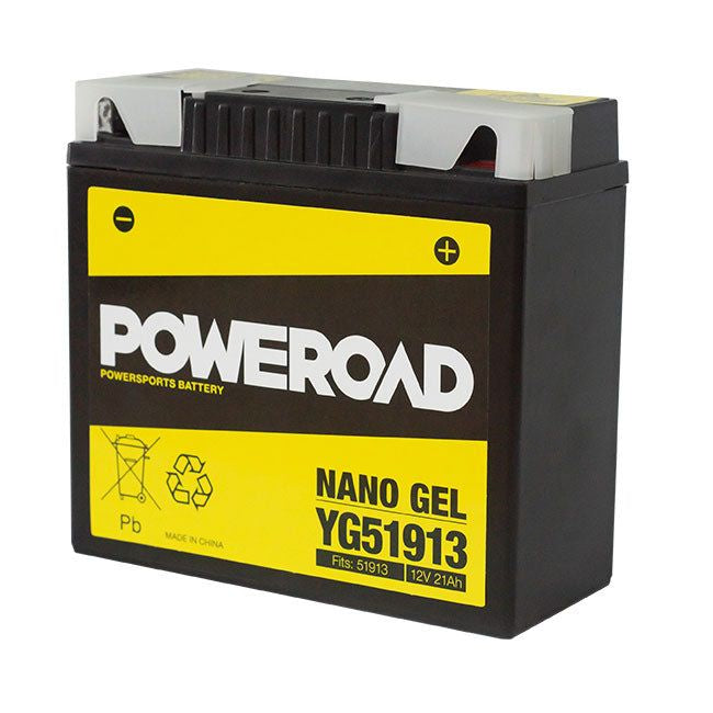 **POWEROAD Nano Gel Motorcycle Battery - CYG51913