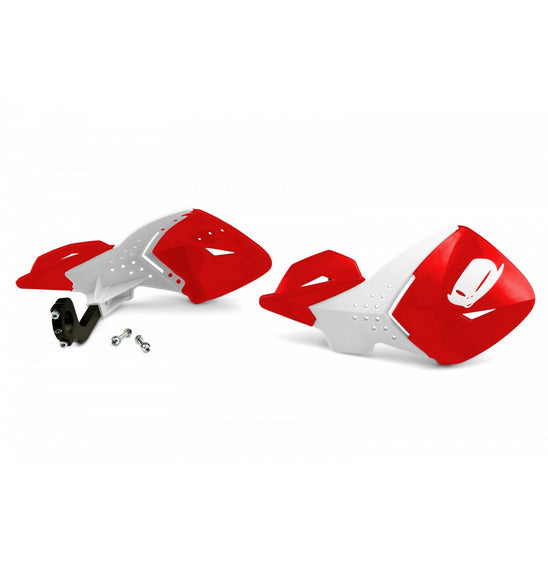 UFO Escalade Handguards - Red/White