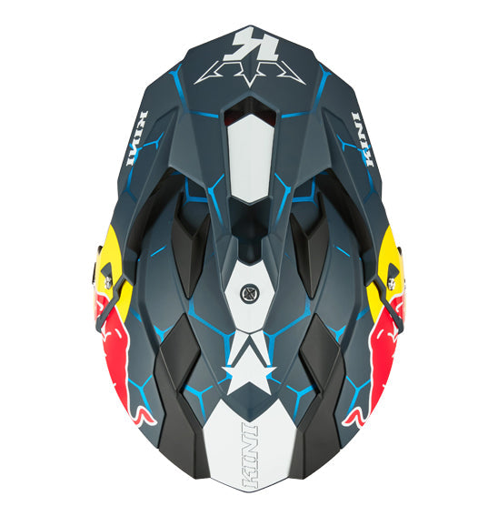 ONEAL KINI REDBULL Adult Adventure Helmet - Blue/White