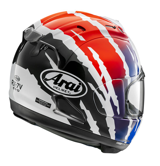 **Arai RX-7V EVO Adult Road Helmet (made in Japan) - Blade Red