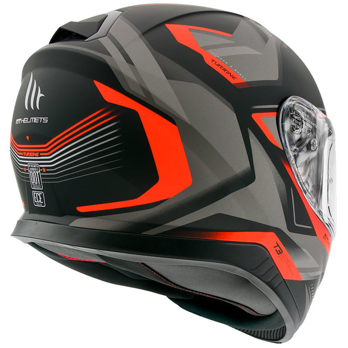 MT THUNDER 3 SV TURBINE Road Helmet - Matt Flo Orange - S