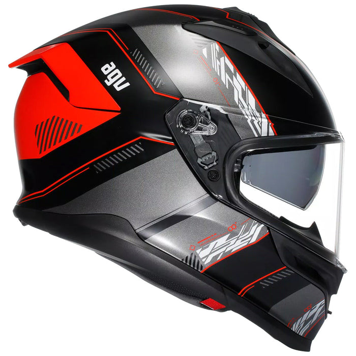 **AGV K7 Adult Road Helmet -  Matt Black/Red