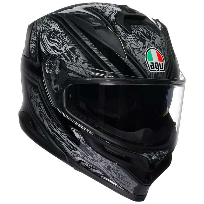 **AGV K7 Adult Road Helmet -  Black/Silver