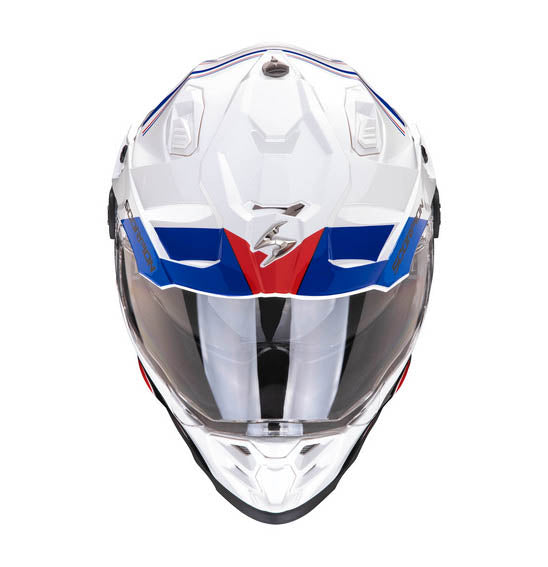 **Scorpion EXO ADF-9000 AIR DESERT - White/Blue/Red