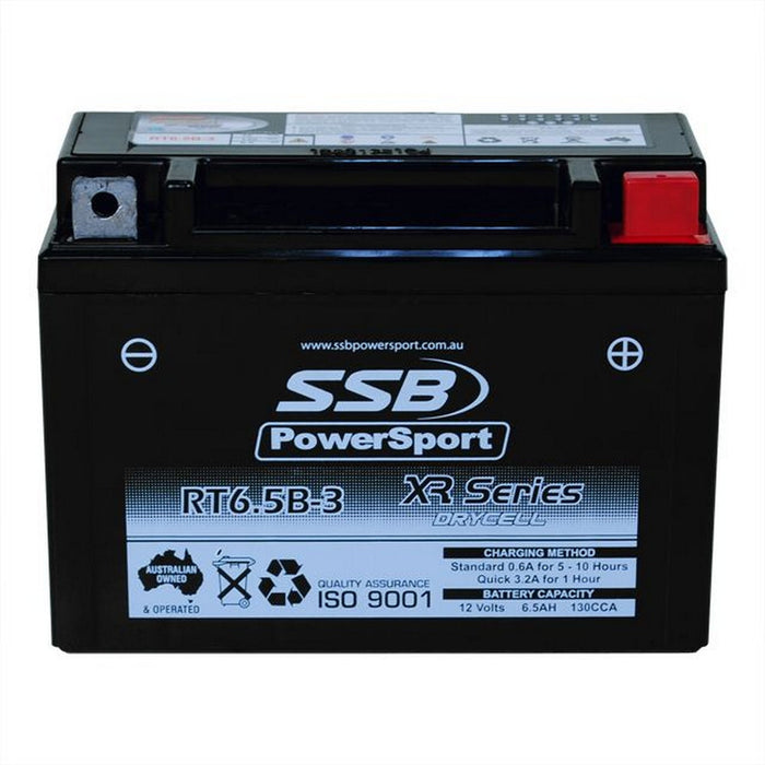 SSB Motorcycle And Powersports Battery - RT6.5B-3 (YT6.5B-3)