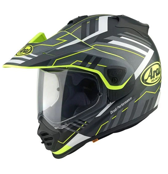 arai adventure helmets nz TOUR-X5 Discovery Adult Helmet (made in Japan) A shield system lowered to further improve glancing off ability Adventure Helmets