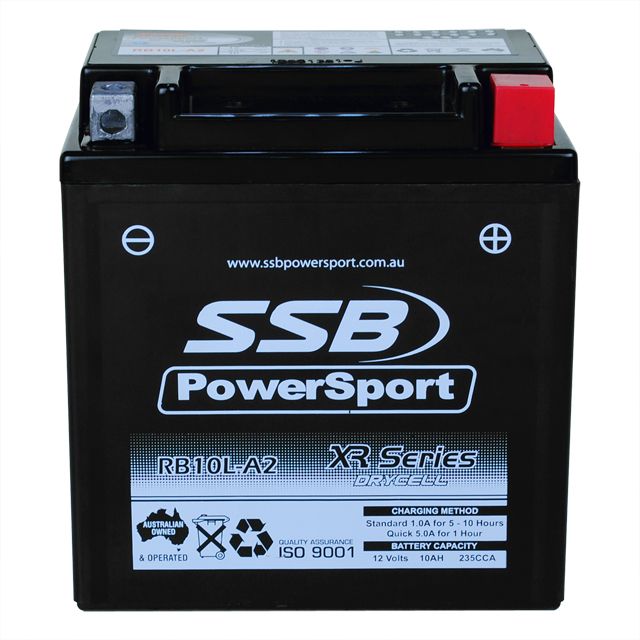 **SSB Motorcycle And Powersports Battery - RB10L-A2 (YB10L-A2)