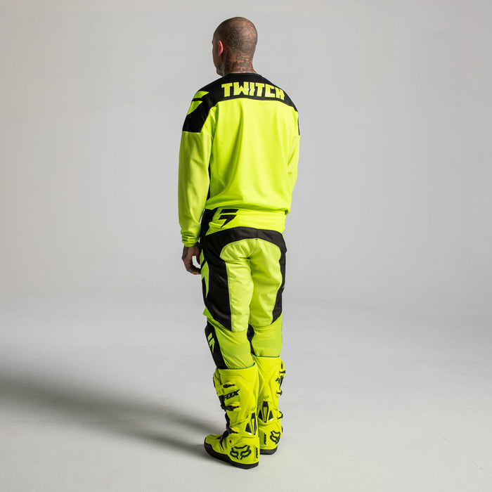 SHIFT WHIT3 LABEL RACE Adult MX Jersey - Flo Yellow