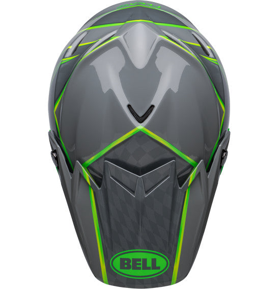 **BELL Moto-9S FLEX Sprite Gloss Grey/Green
