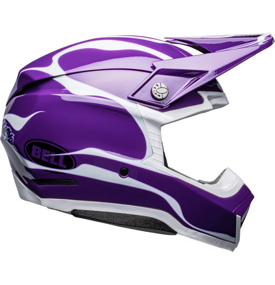 **BELL Moto-10 SPHERICAL Slayco LE Purple/White