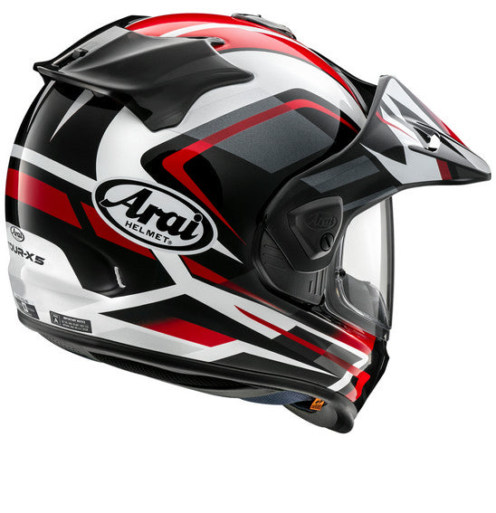 **Arai TOUR-X5 Discovery Adult Adventure Helmet (made in Japan) - Discovery Red
