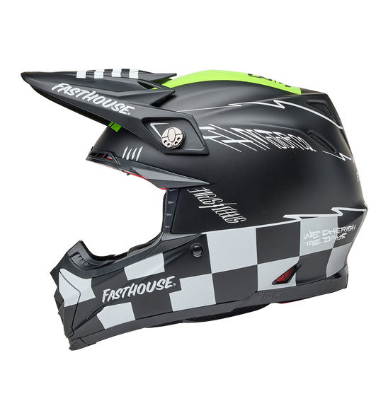 **BELL Moto-9S FLEX Fasthouse Smoke Bomb Blk/Hi-Viz Yel
