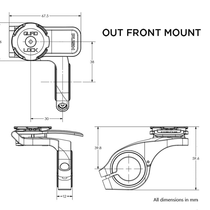 **QUAD LOCK Bicycle Out Front Mount V3