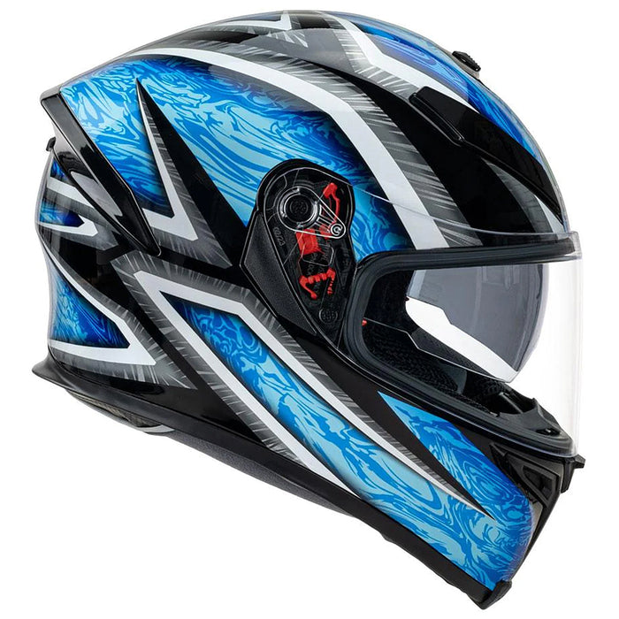 *AGV K5 S Road Helmet - Kunai_Black/Cyan/Silver