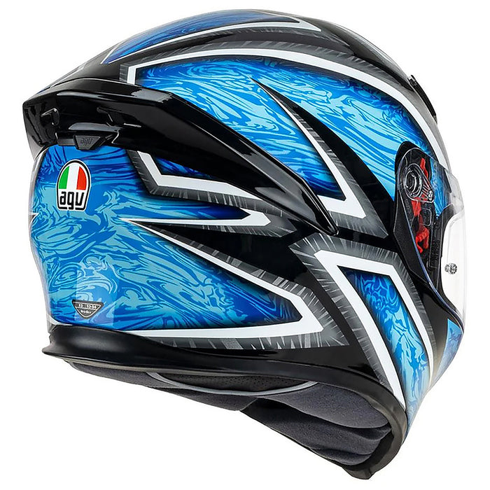 *AGV K5 S Road Helmet - Kunai_Black/Cyan/Silver