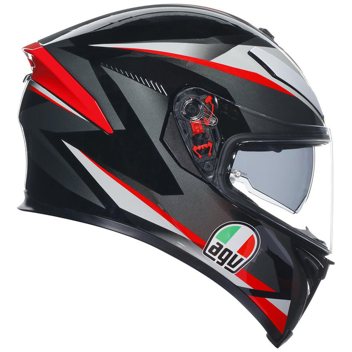 AGV K5 S Road Helmet - Plasma Black/Grey/Red