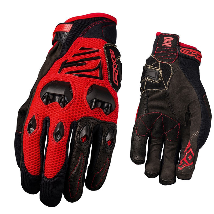 FIVE DH Motorcycle Adult Gloves - Red