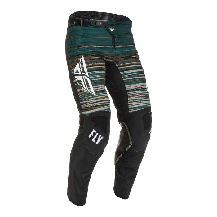 FLY Racing Kinetic Wave Adult MX Pants - Black / Rum