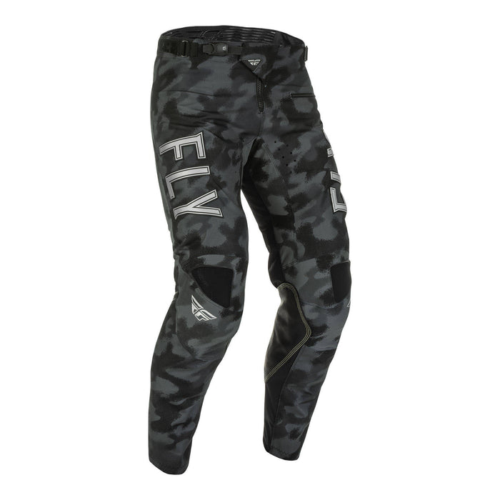 FLY Racing Kinetic Special Edition Tactic Adult MX Pants - Black / Grey Camo