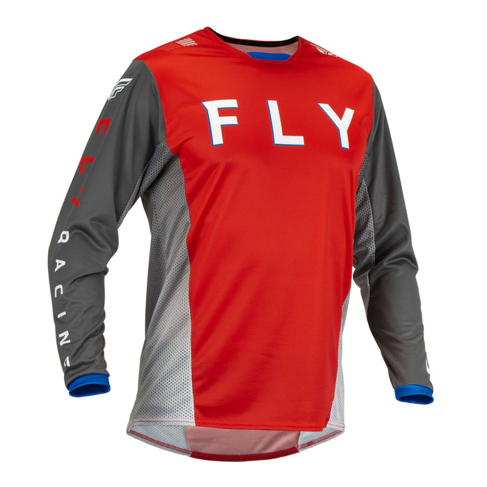FLY Racing Kinetic Kore Adult MX Jersey - Red / Grey