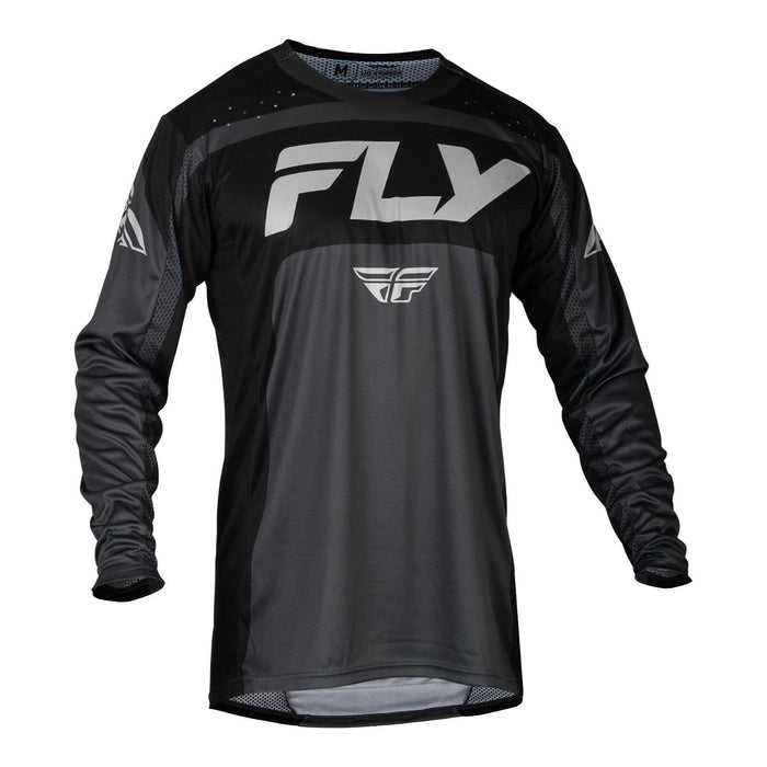 FLY Racing Lite Adult MX Jersey - Charcoal / Black