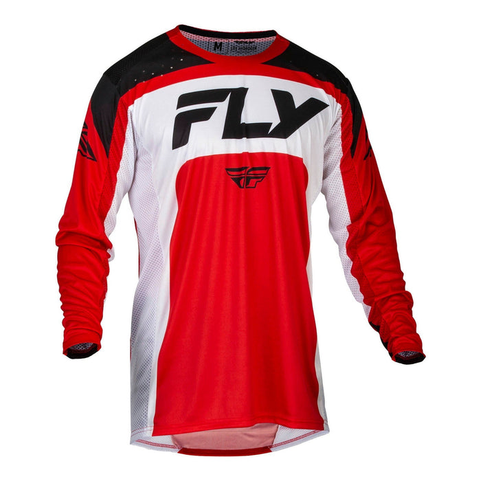 FLY Racing Lite Adult MX Jersey - Red / White / Black